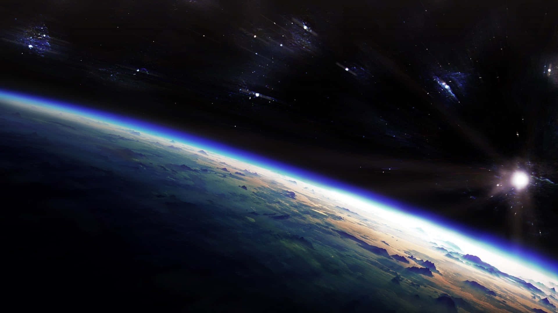 Superficial Bumps On Planet’s Surface Background