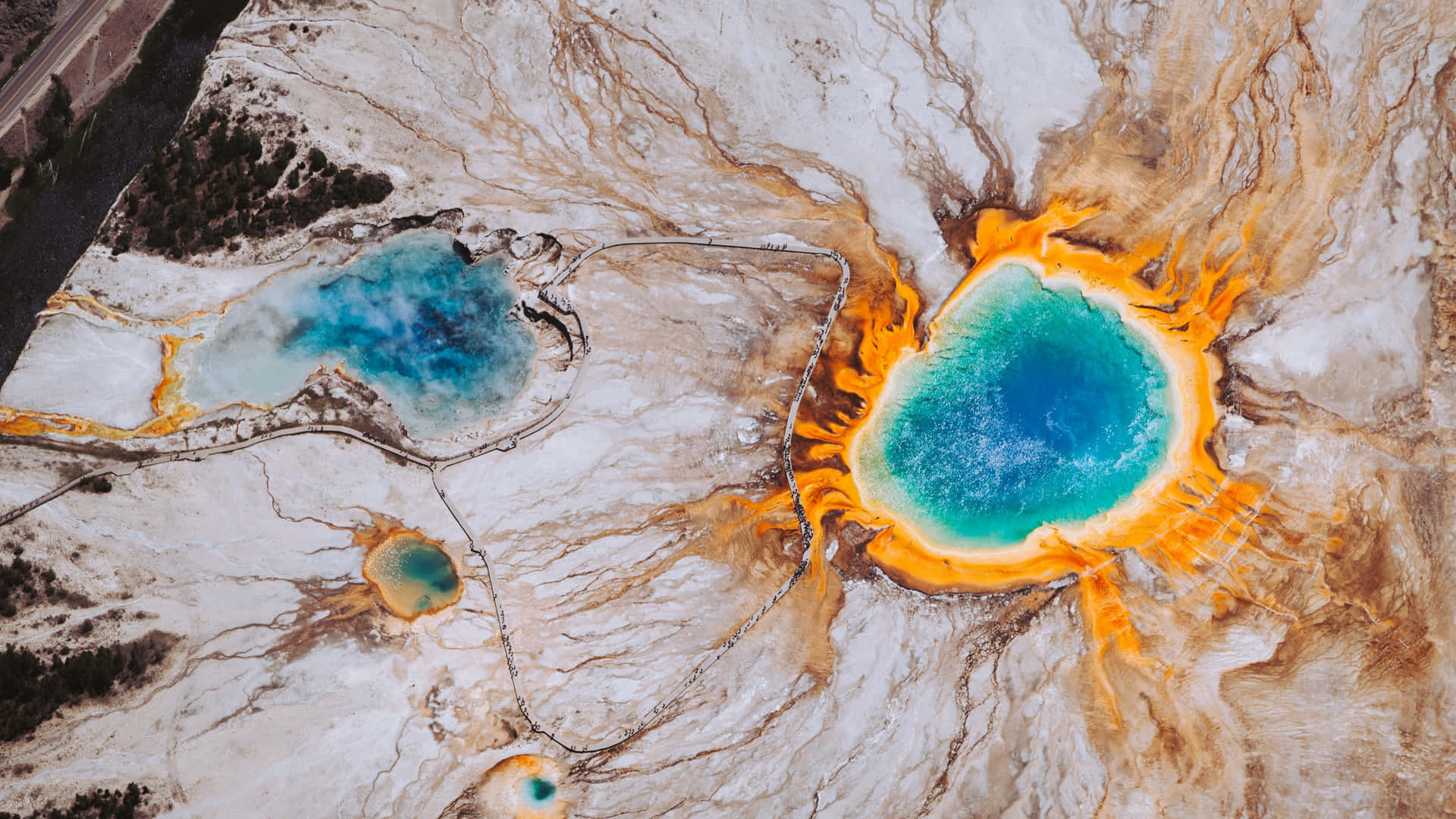 Superficial Orange Sediments Background