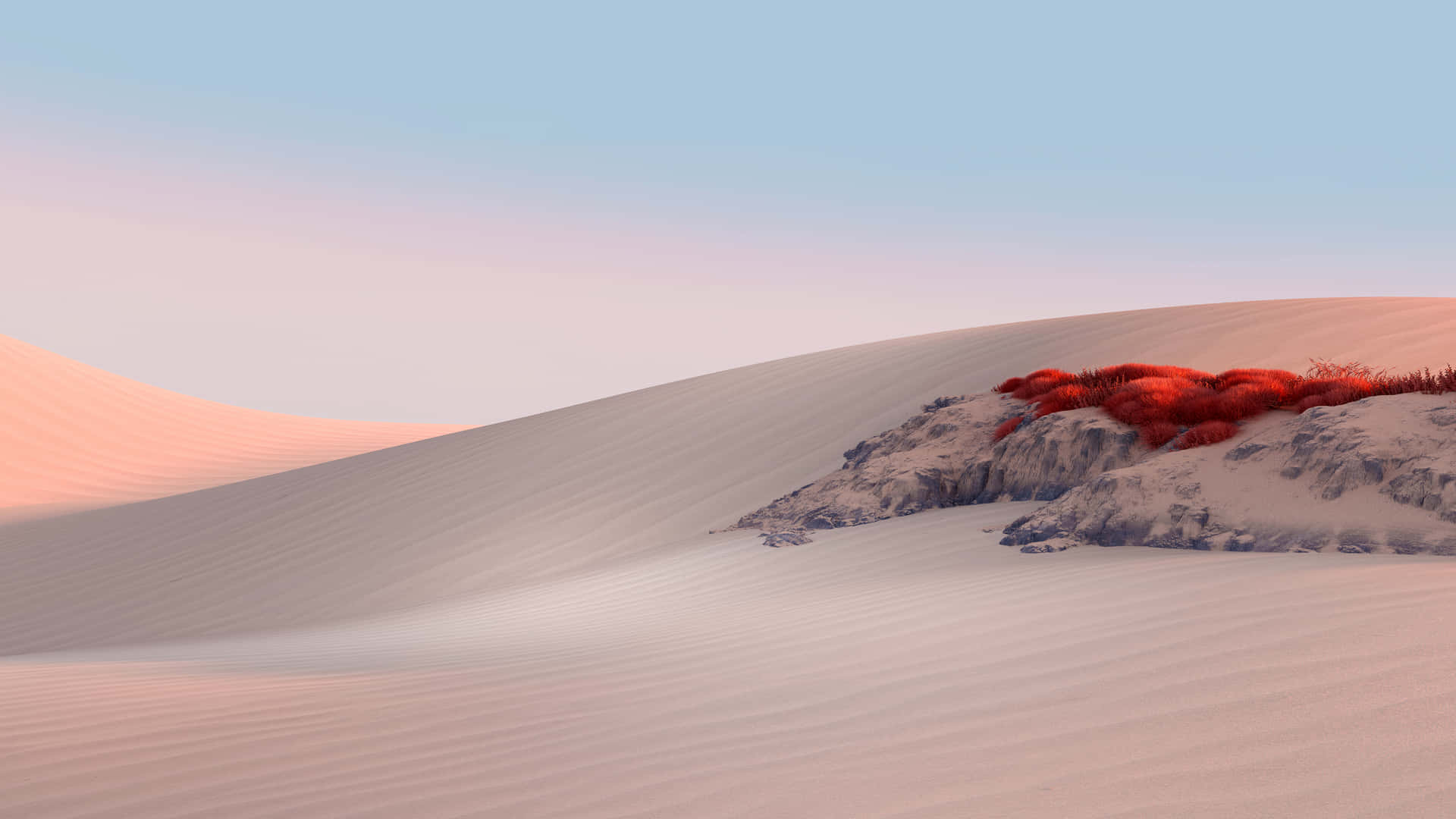 Superficial Red Grass Background