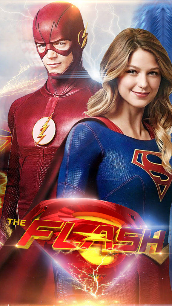 Supergirl And The Flash Iphone Background