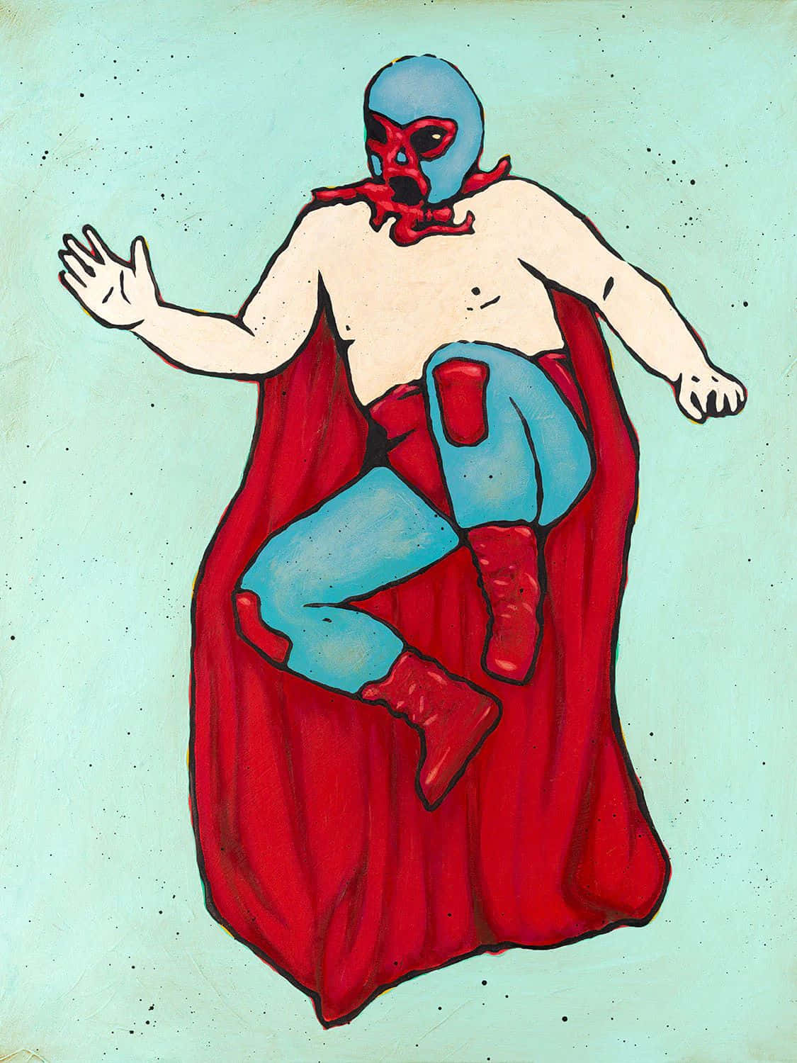 Superhero Artwork Flying Pose