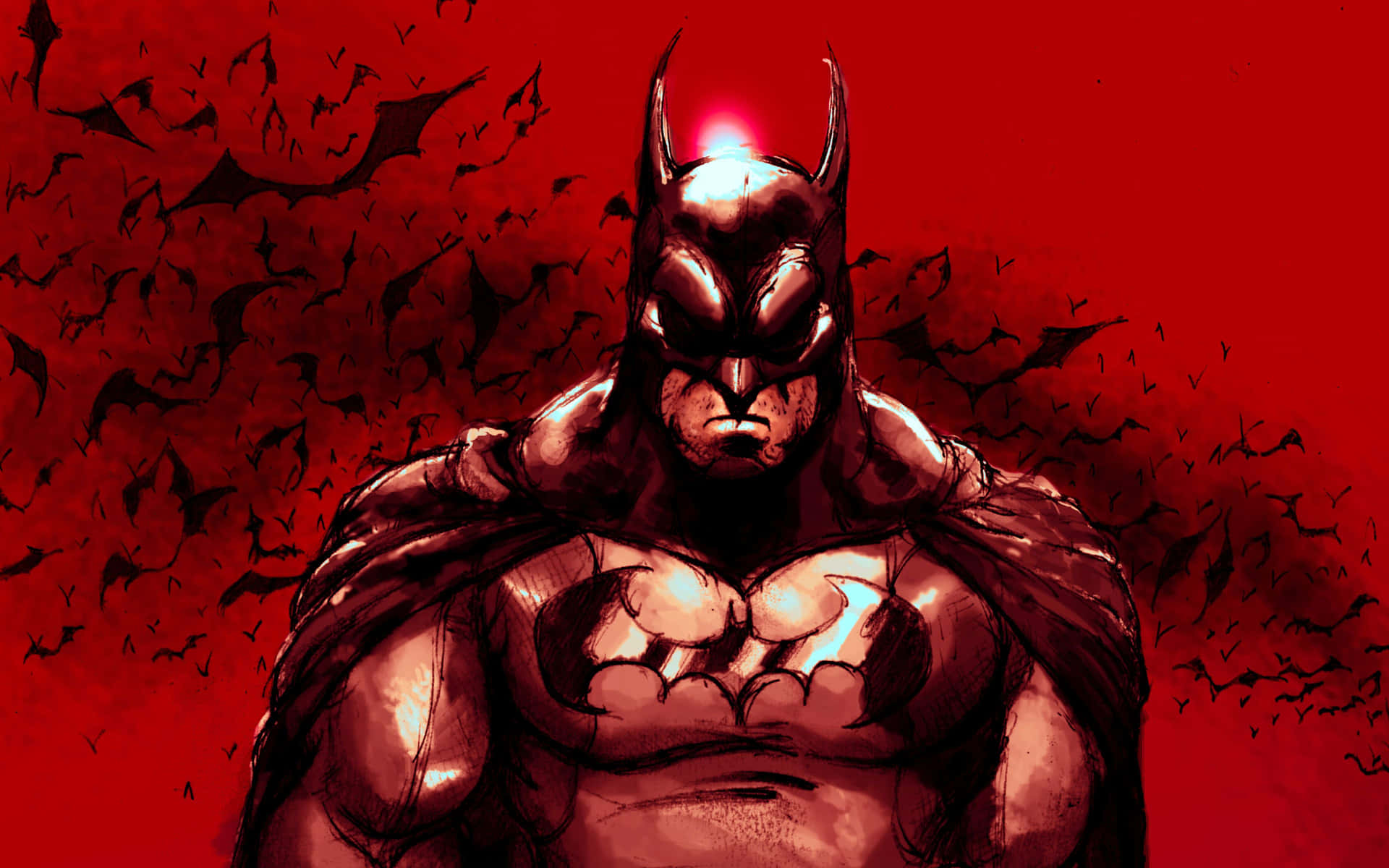 Superhero Batman Aesthetic In Red