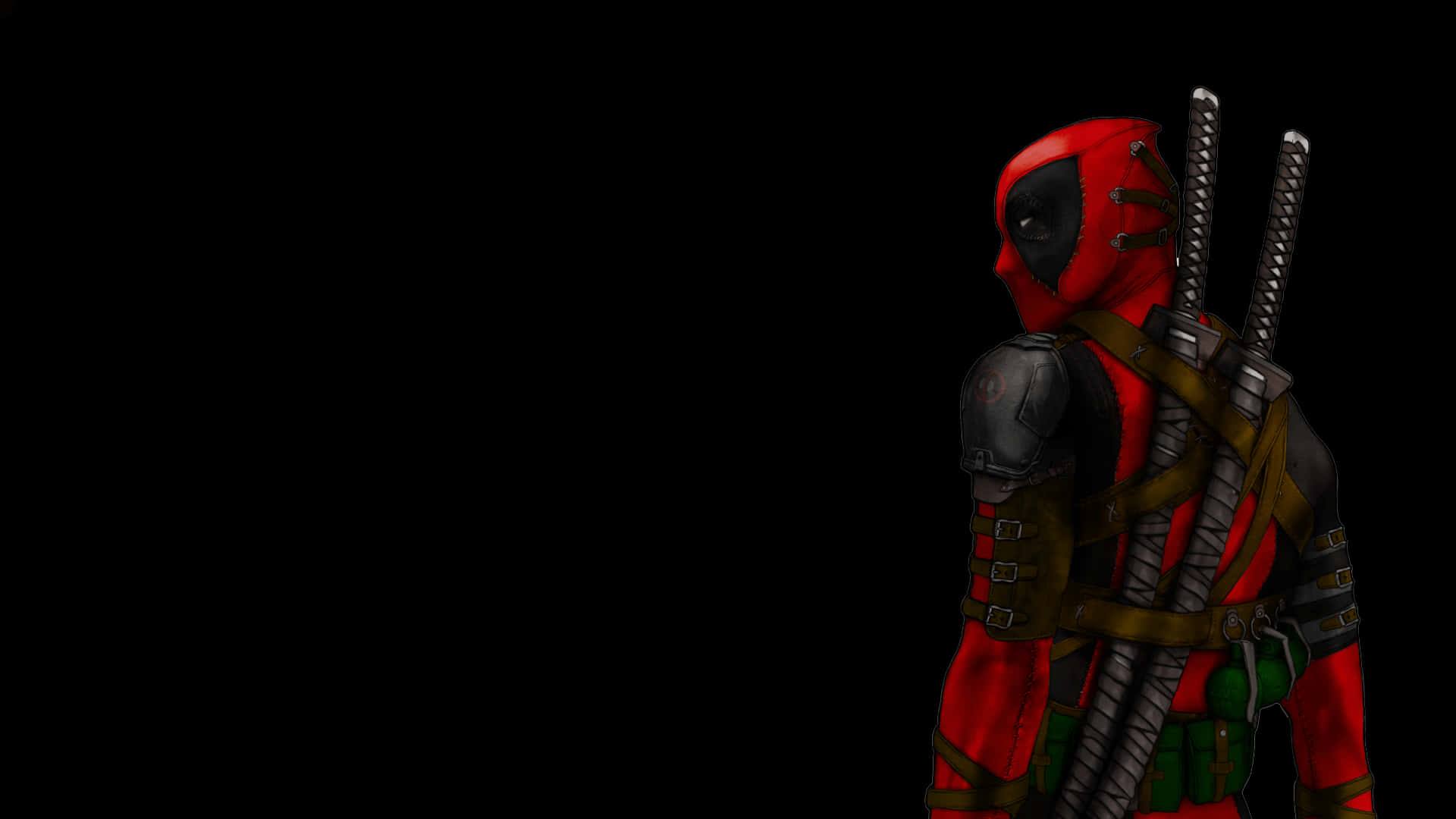 Superhero, Black Deadpool Background