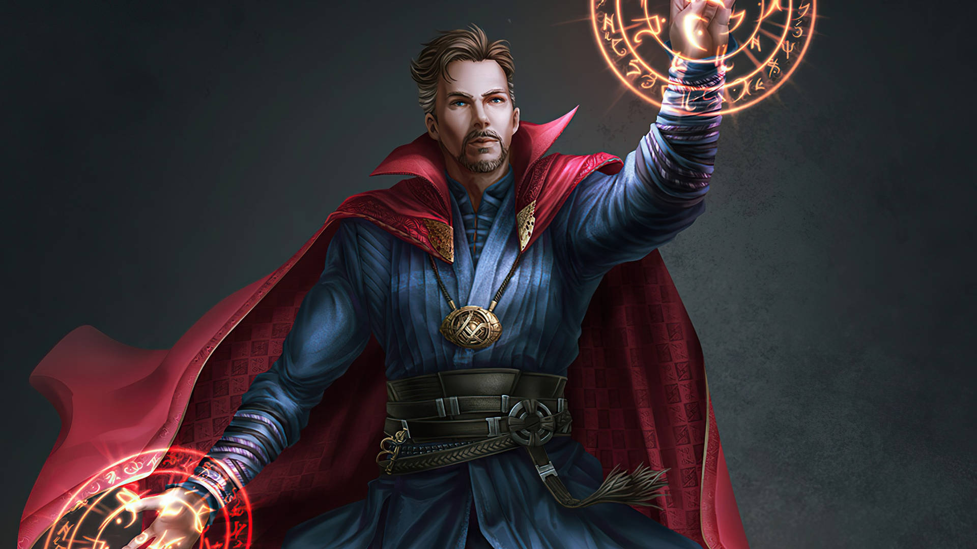 Superhero Doctor Strange Marvelous Illustration Background