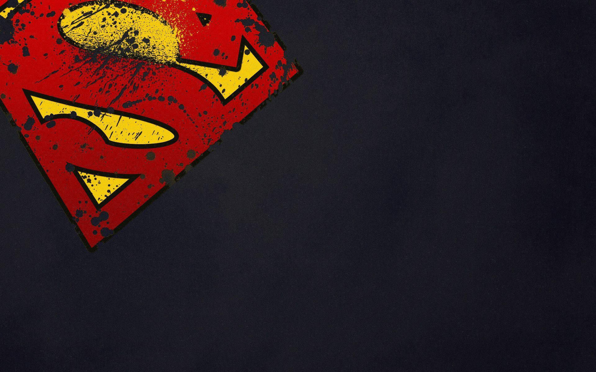 Superhero Logo Of Superman Background