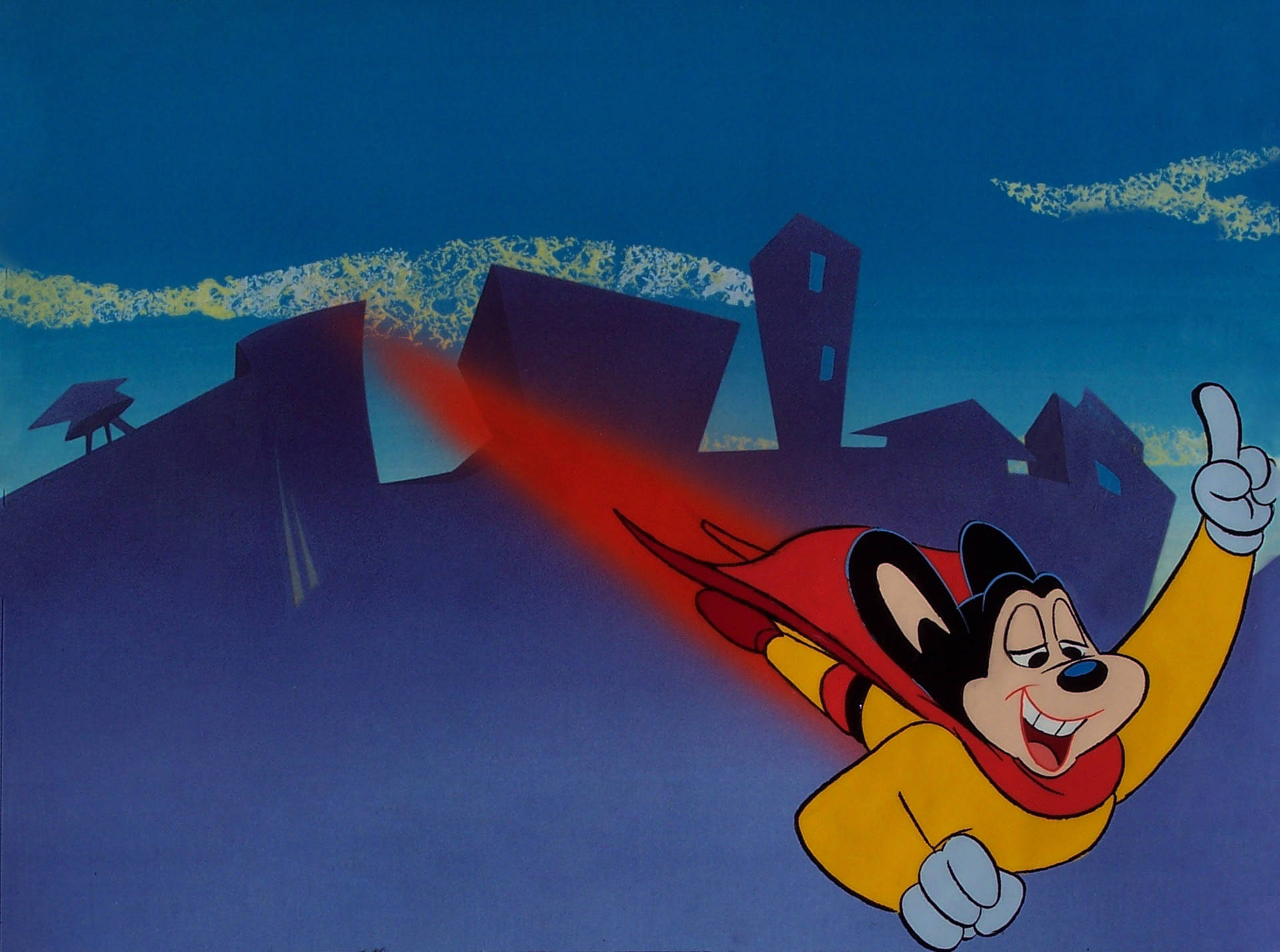 Superhero Mighty Mouse Background