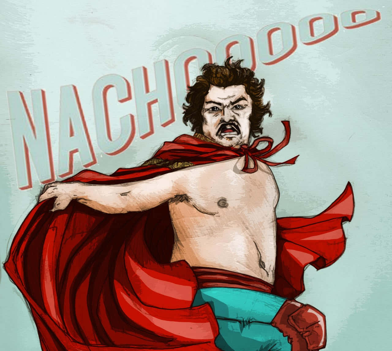 Superhero Nacho Illustration Background