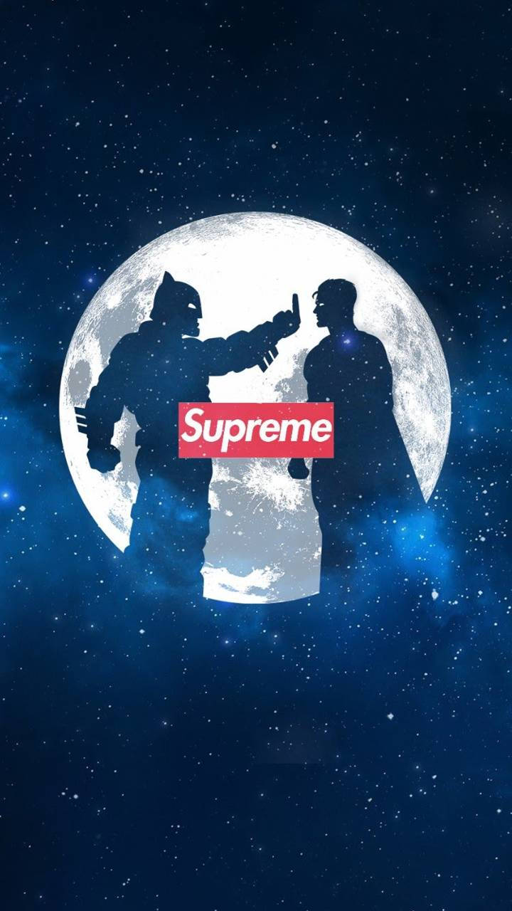 Superhero Supreme Batman And Superman Silhouettes