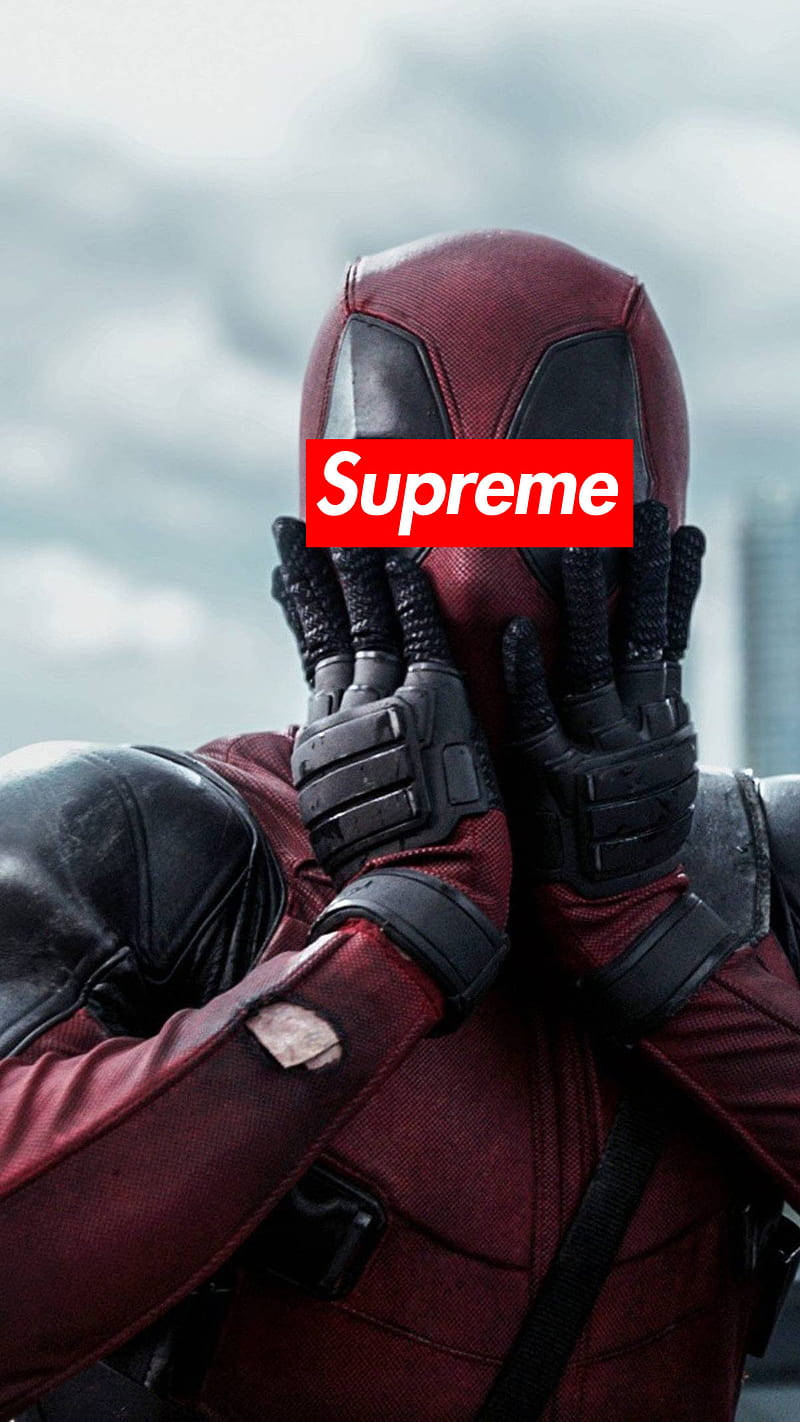 Superhero Supreme Deadpool Shocked Background