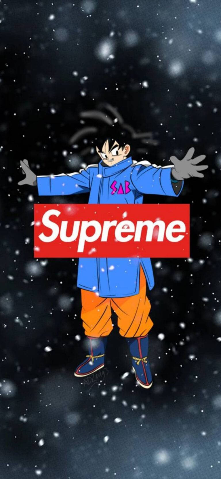 Superhero Supreme Goku In Blue Coat