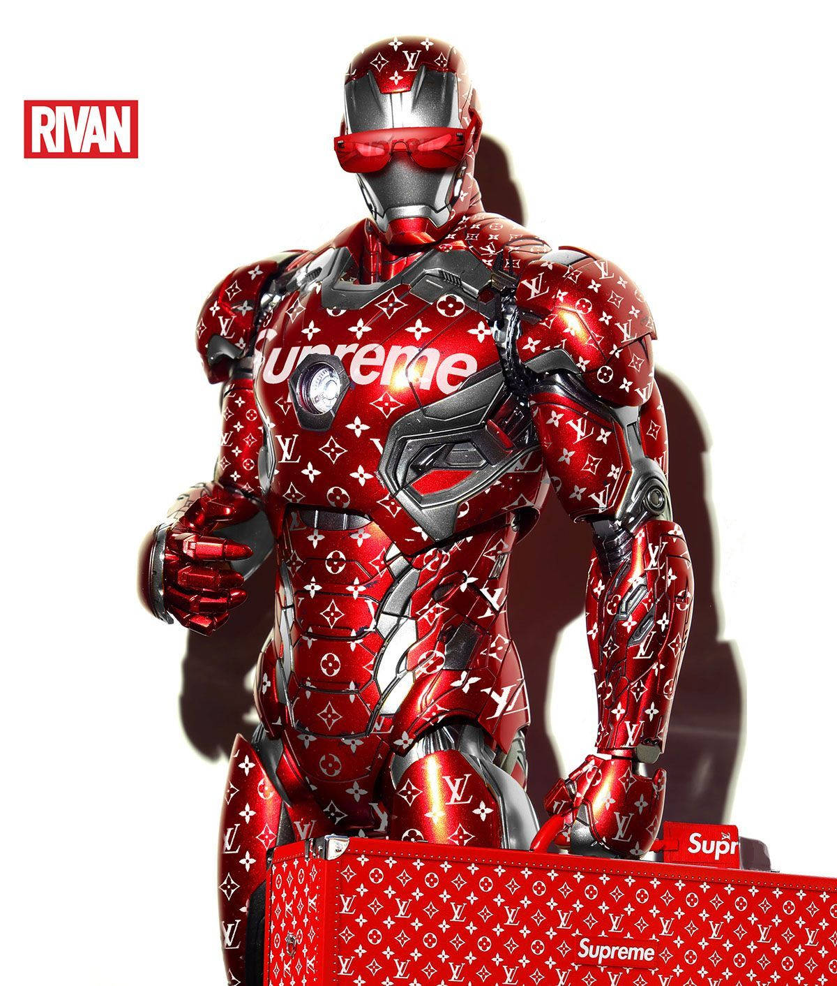 Superhero Supreme Iron Man Branded Armor Background