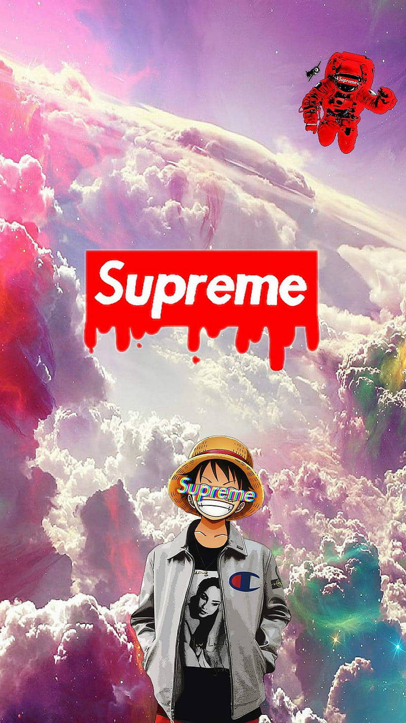 Superhero Supreme Luffy One Piece Background