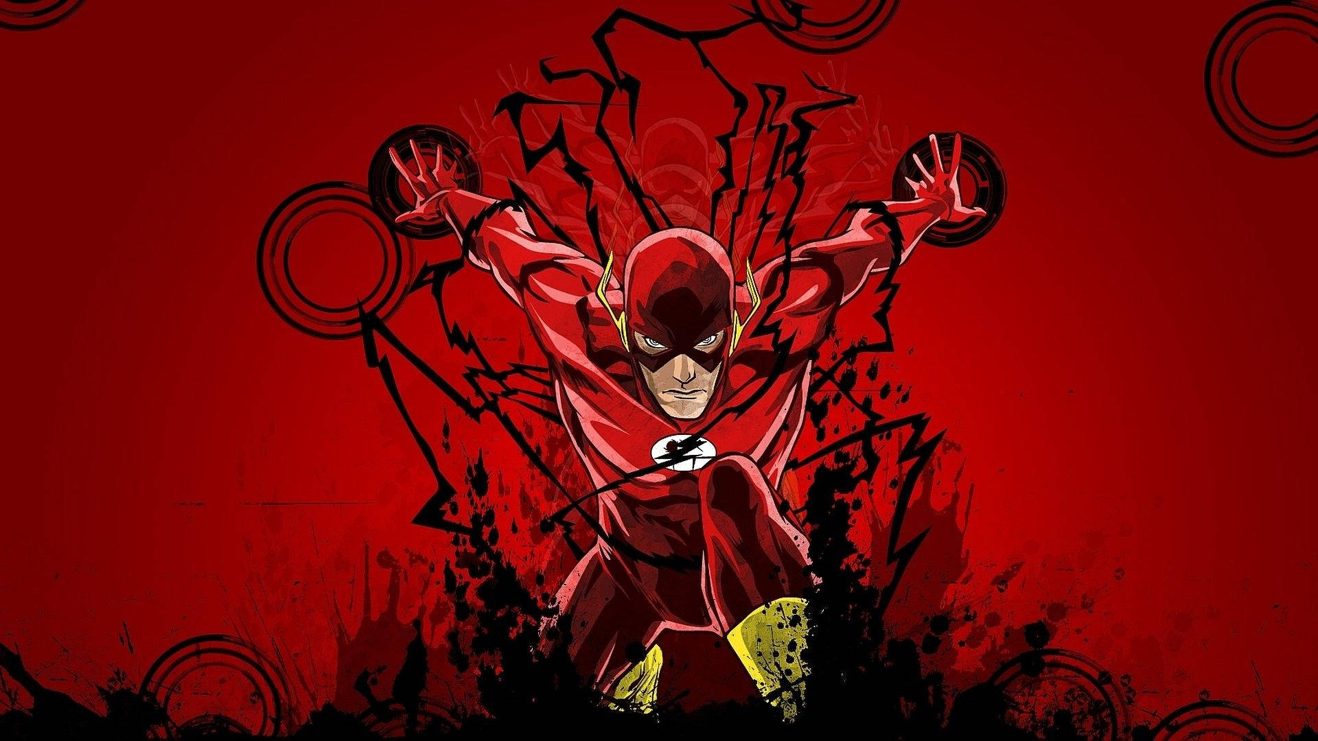 Superhero The Flash Art Background
