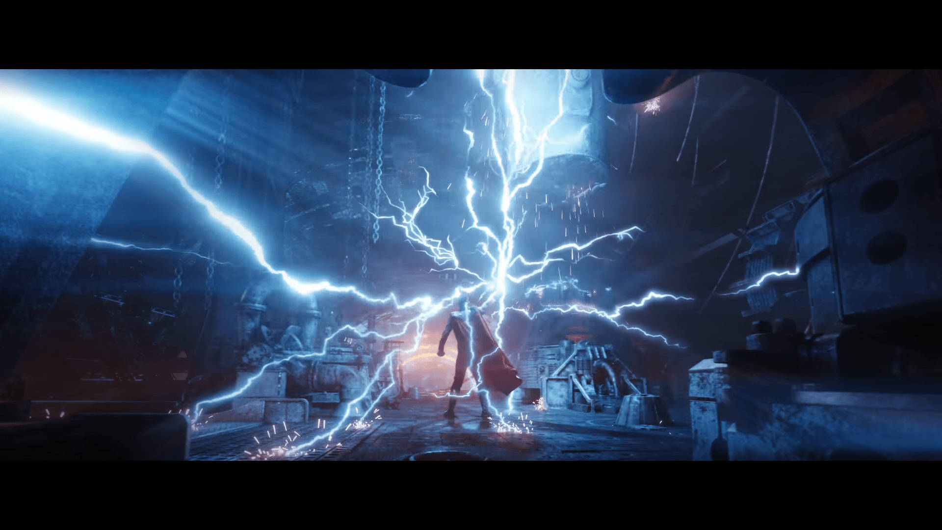 Superhero Thor Stormbreaker Lightning Power Background