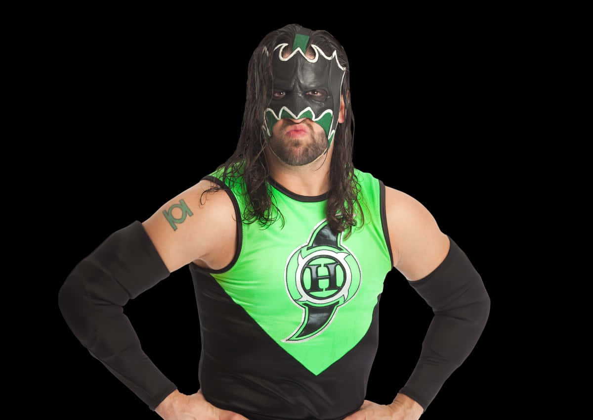 Superhero Wrestler Pose Background