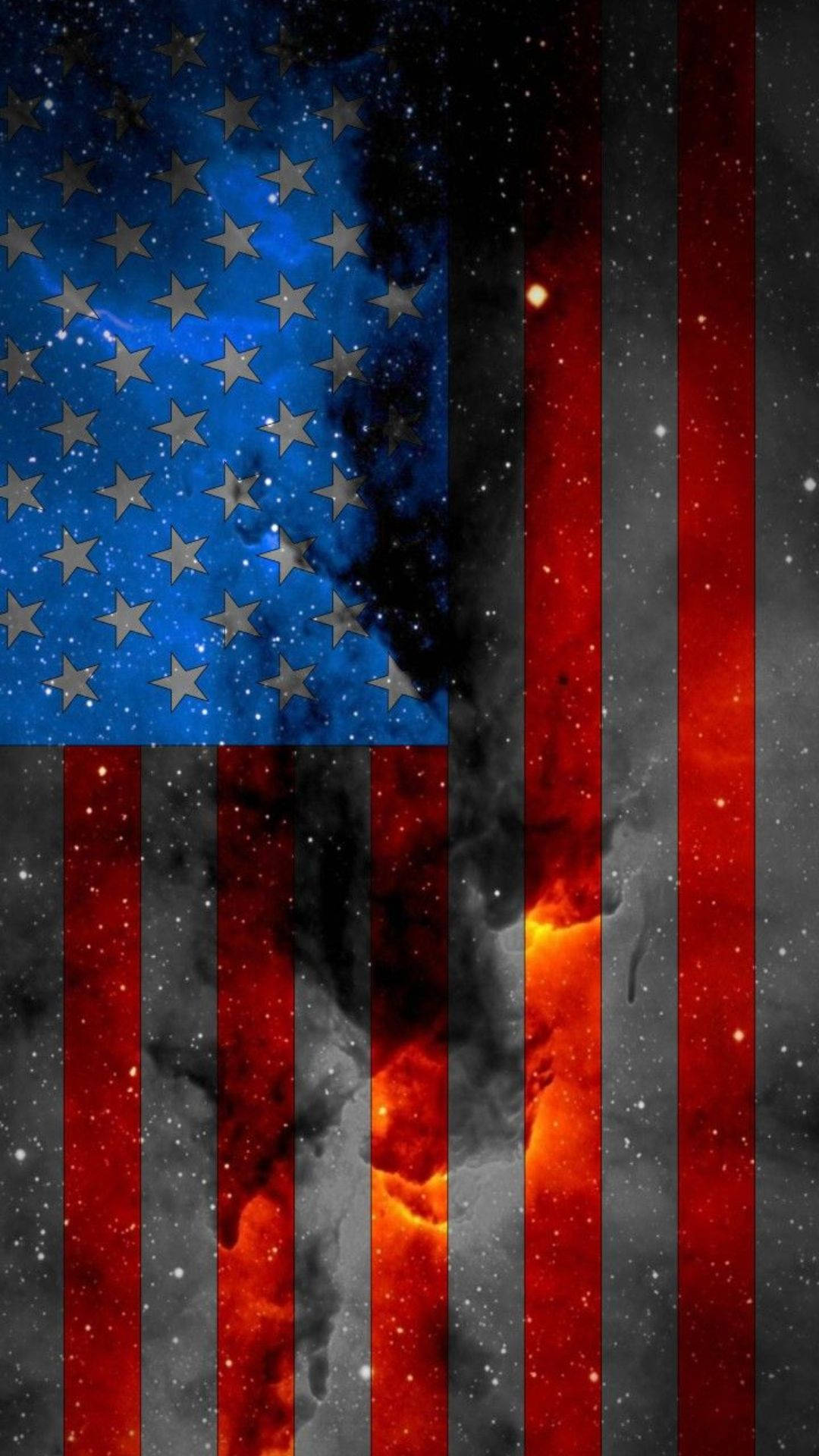 Superimposed Flag Of America Iphone Background