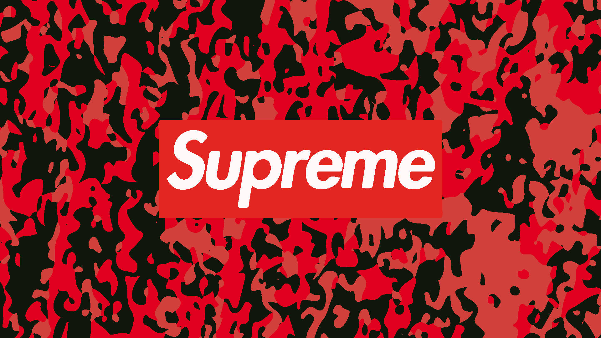 Superior Supreme Logo Black And Red Abstract Background