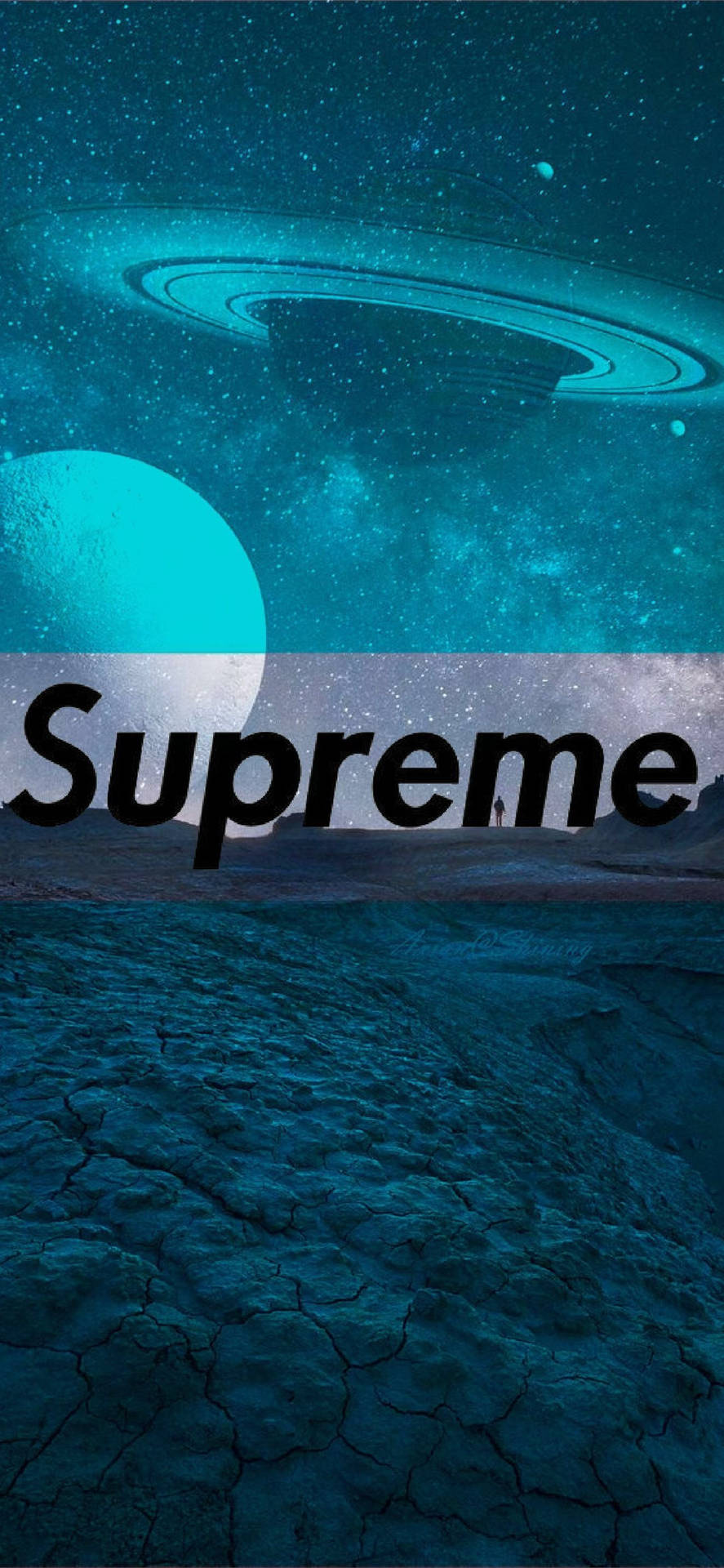 Superior Supreme Logo In Space Background