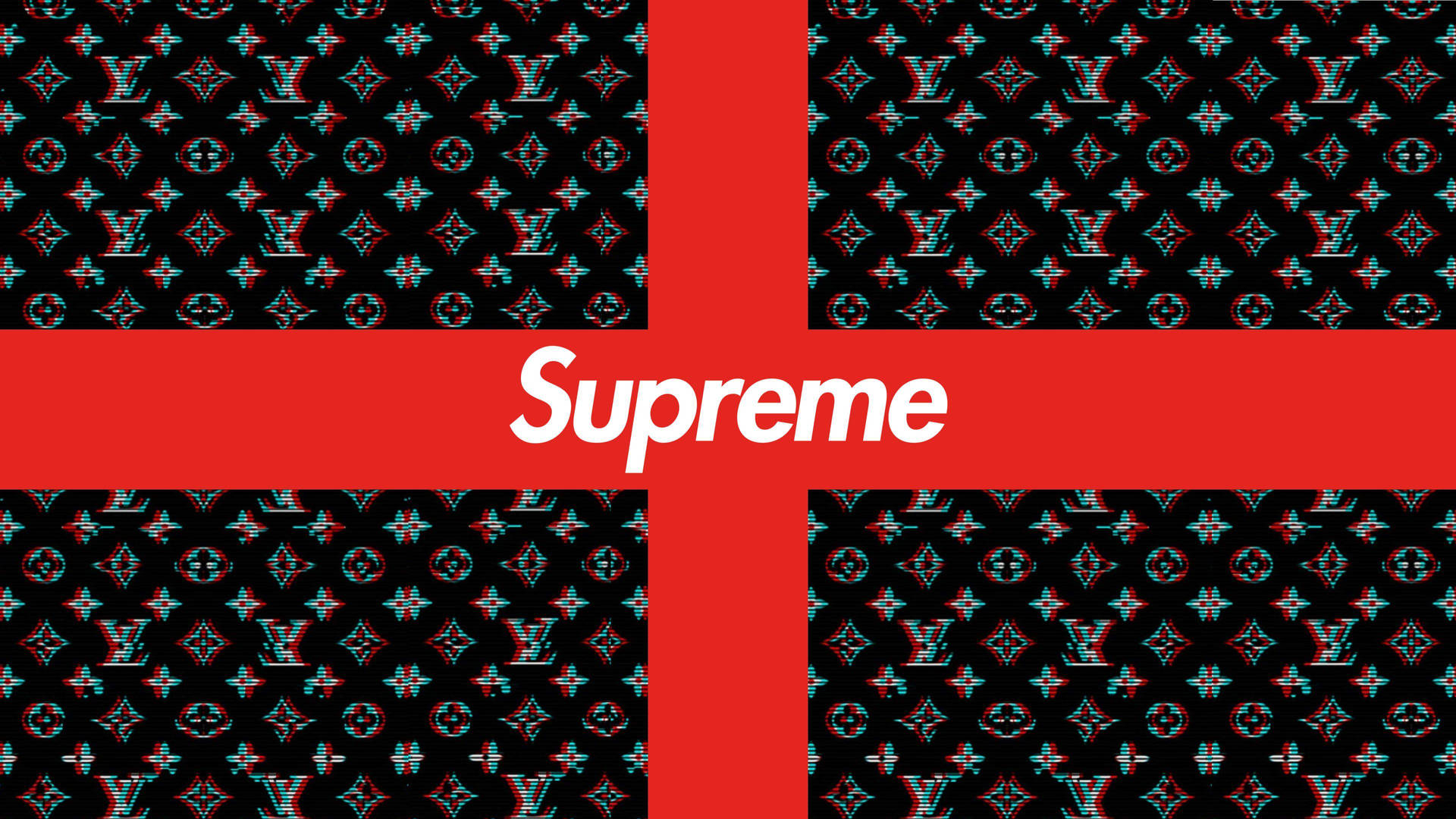 Superior Supreme Logo Textured Black Background Background