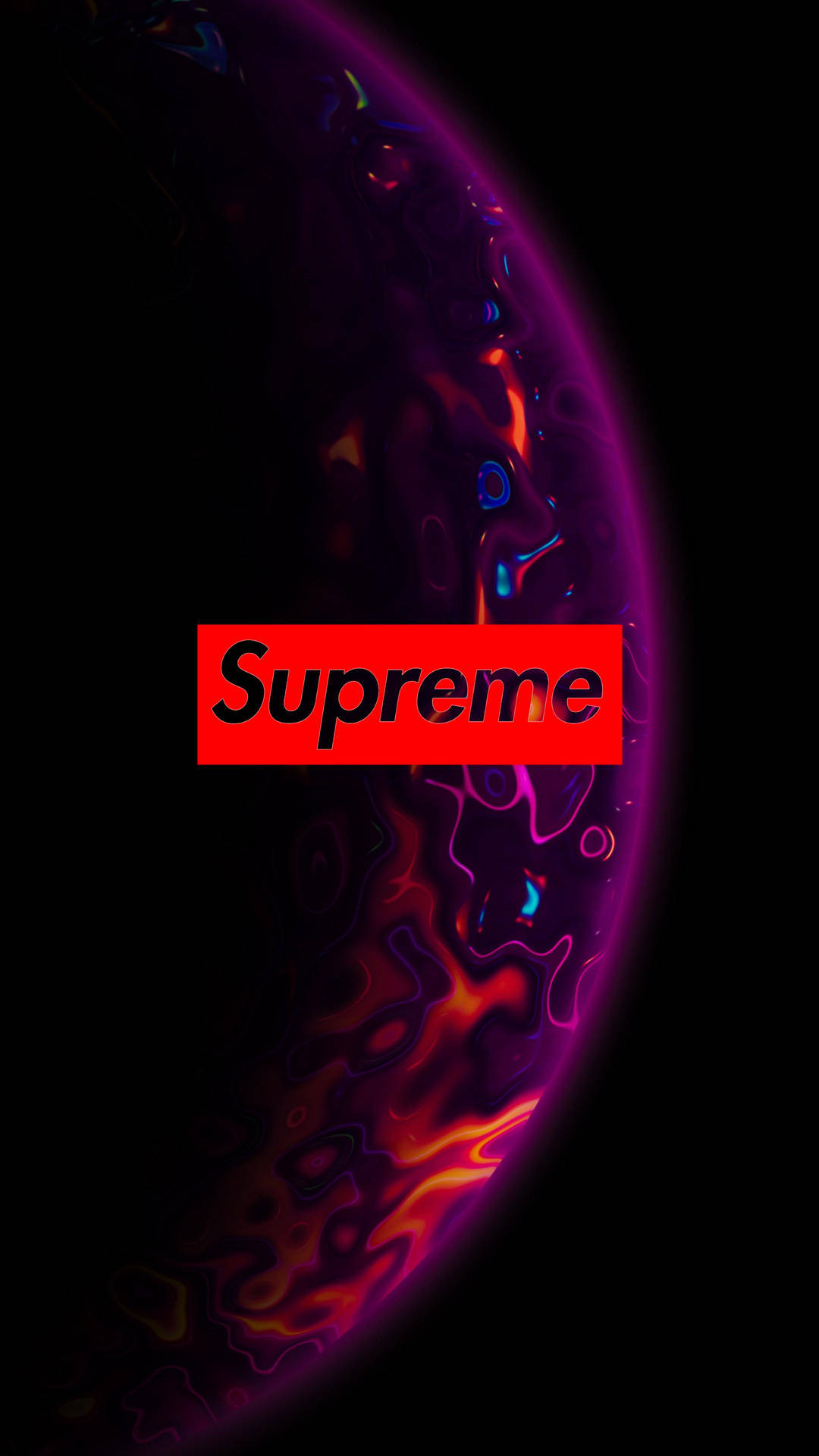 Superior Supreme Logo With Planet