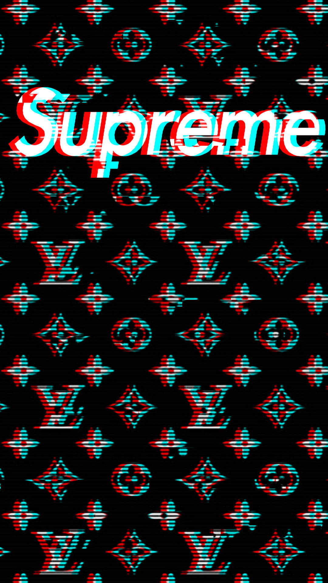 Superior Supreme On Louis Vuitton Pattern