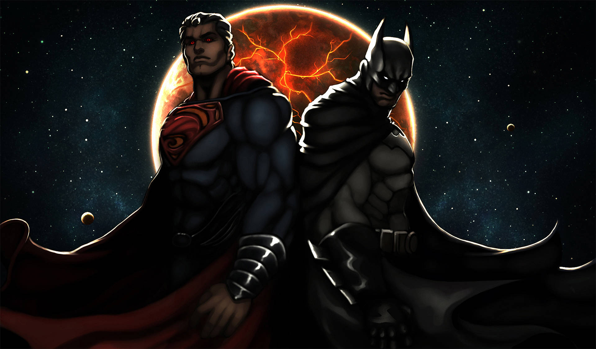 Superman And Batman Of Dc Comics Background