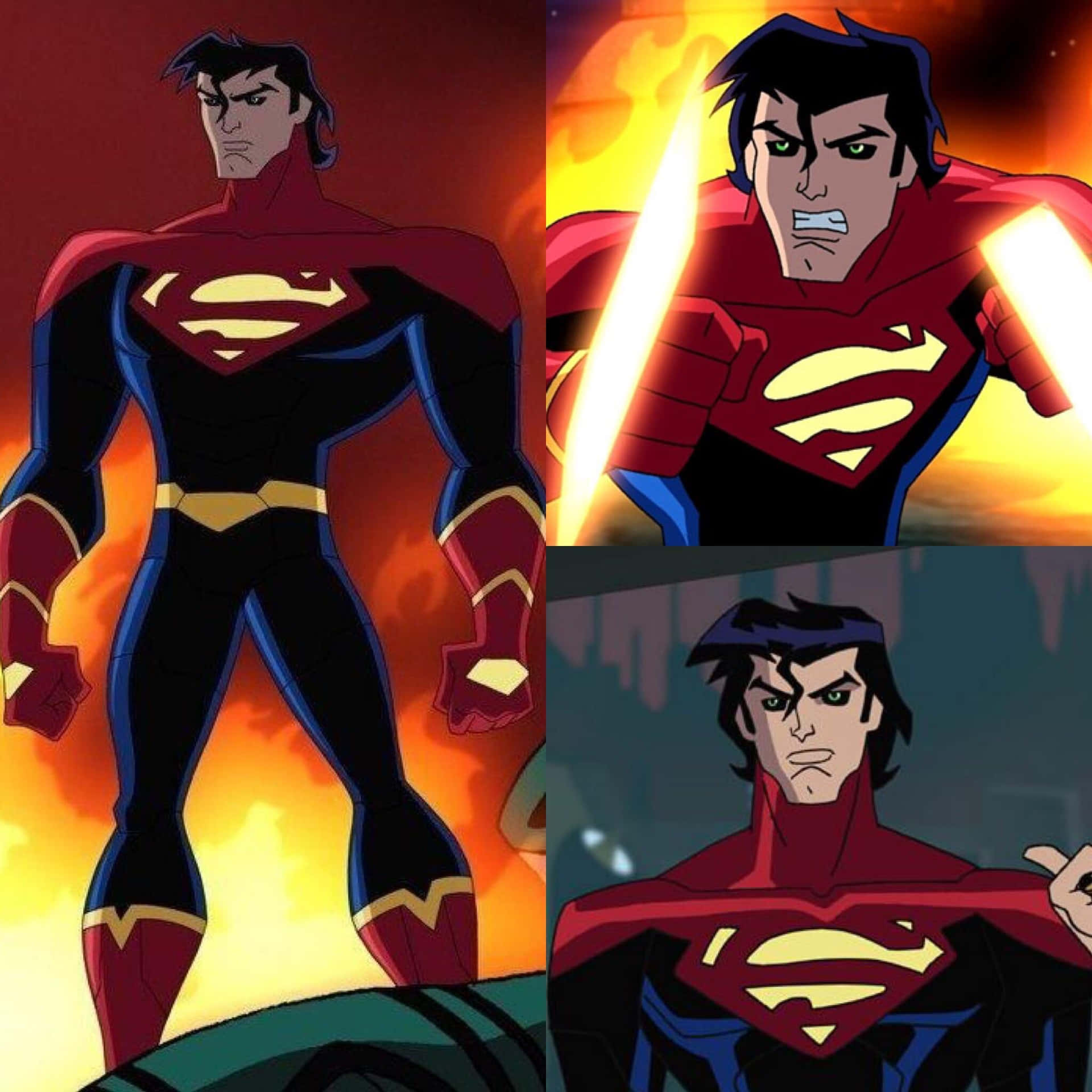 Superman Cartoon Legion Of Super Heroes Background