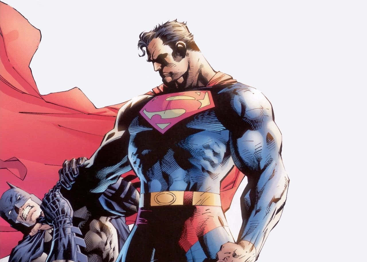 Superman Choking Batman Background