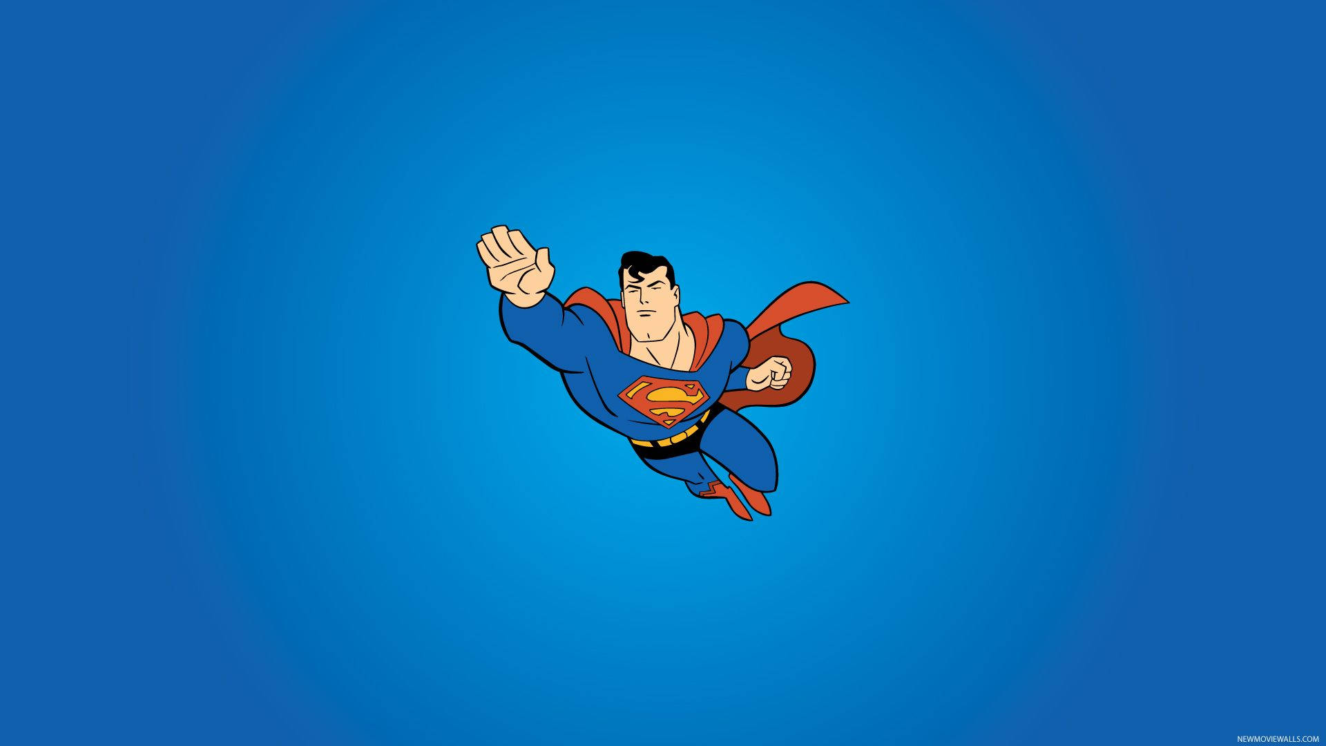 Superman Flying In The Sky Background