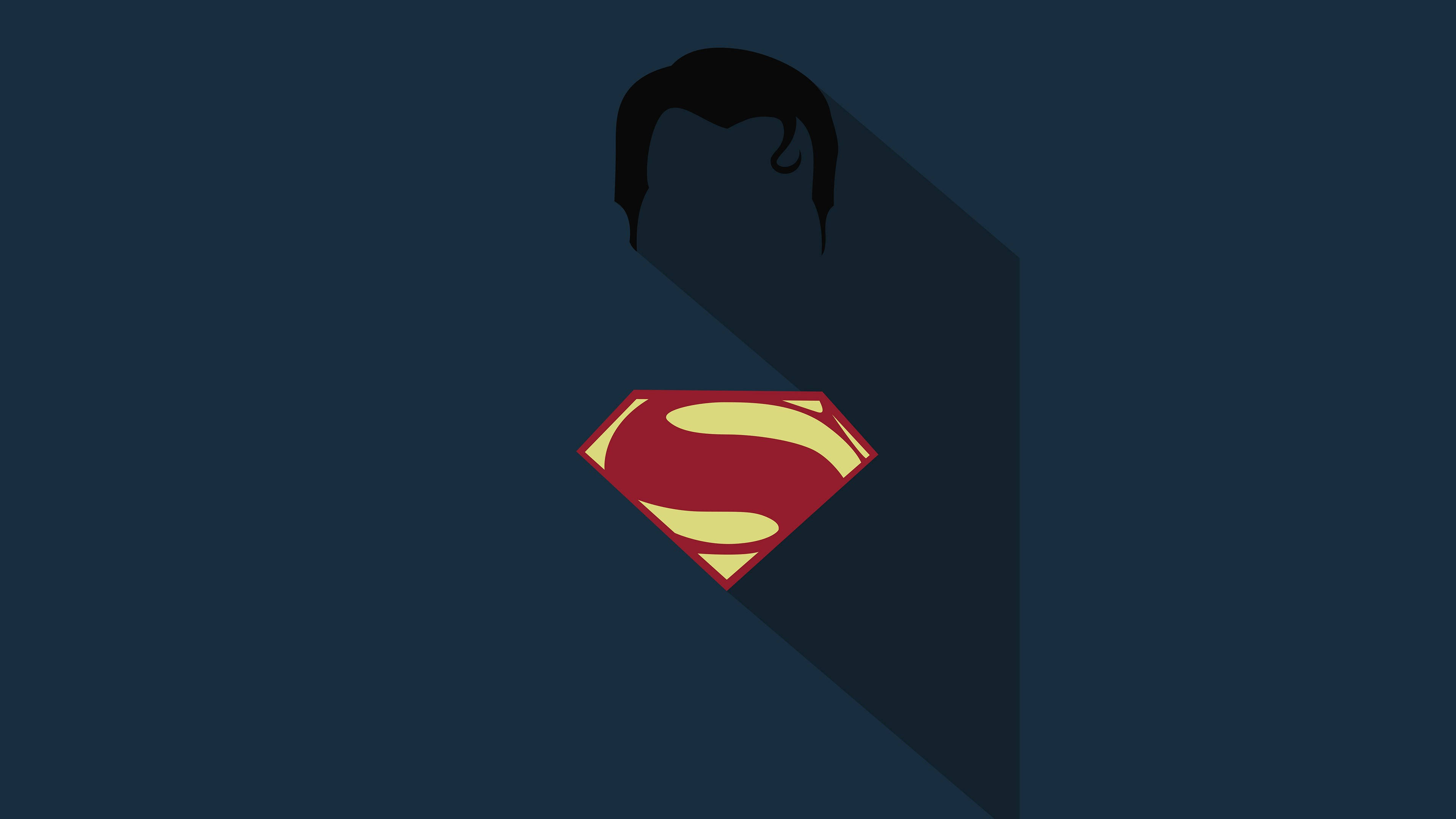 Superman Hair And Superman Logo Background