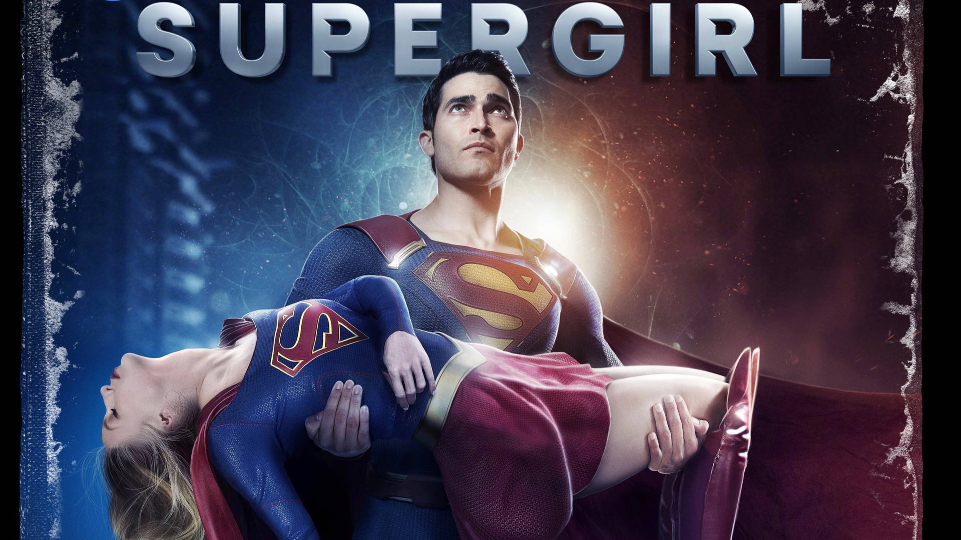 Superman Holding Unconscious Supergirl