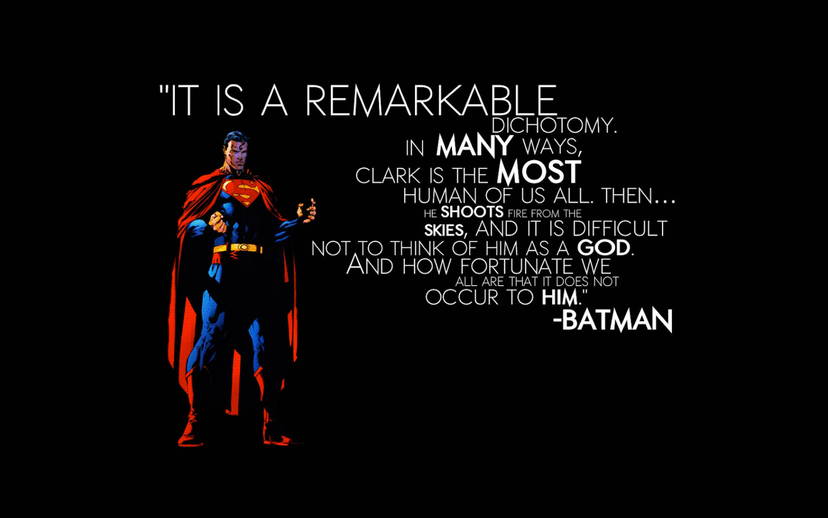 Superman In Batman Quotes Background
