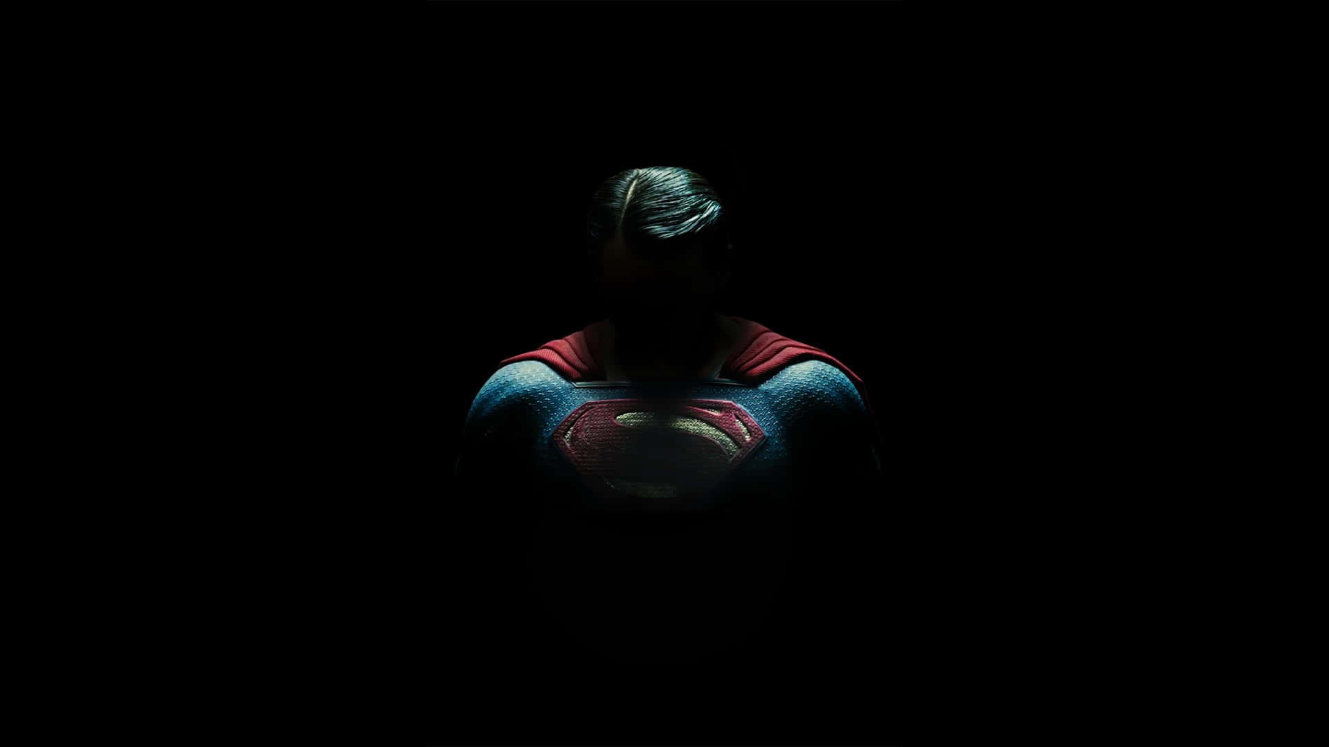 Superman In The Dark With His Cape Background