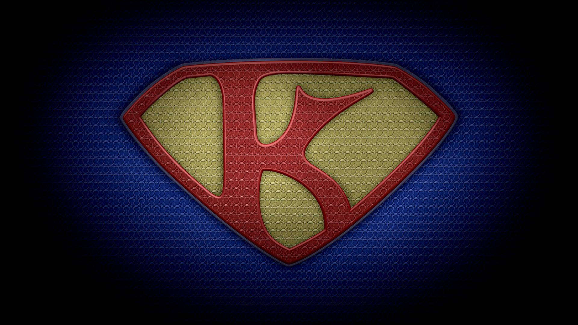 Superman Inspired Letter K Background