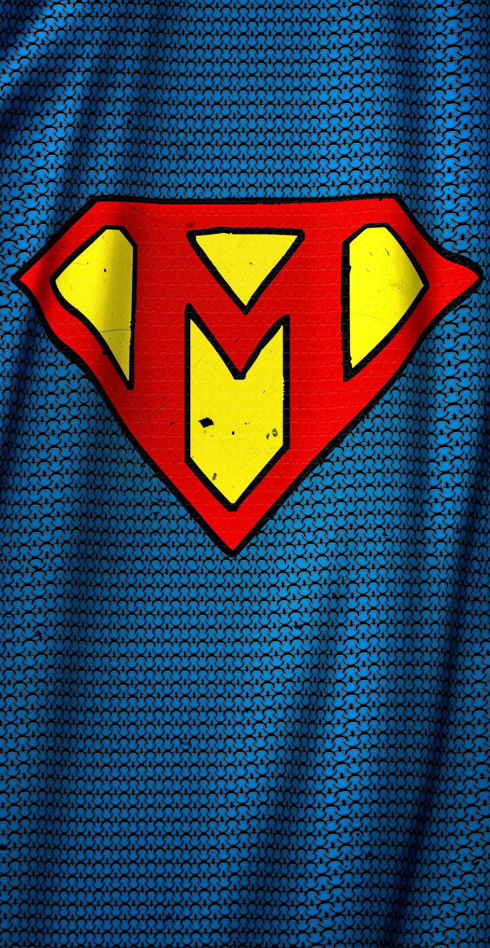 Superman-inspired Letter M Background