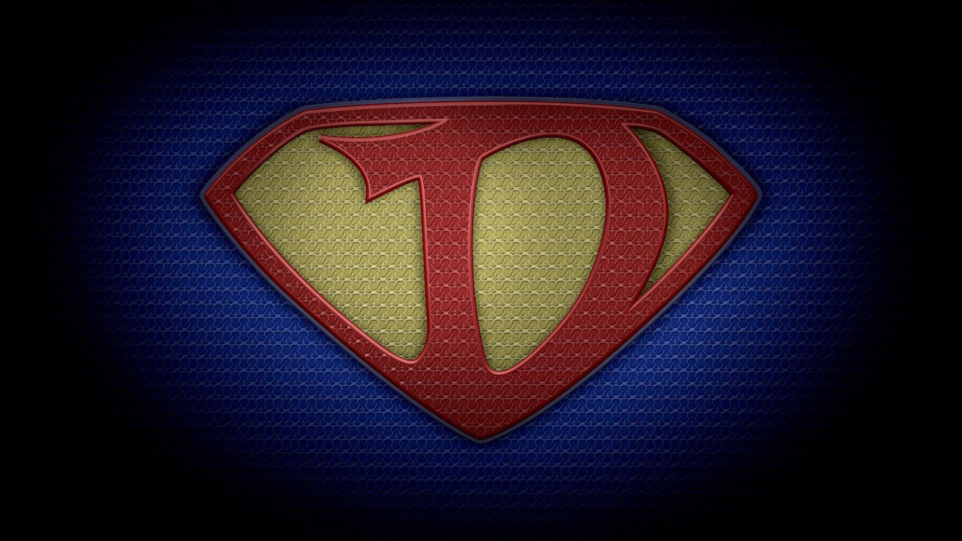 Superman Letter D Background