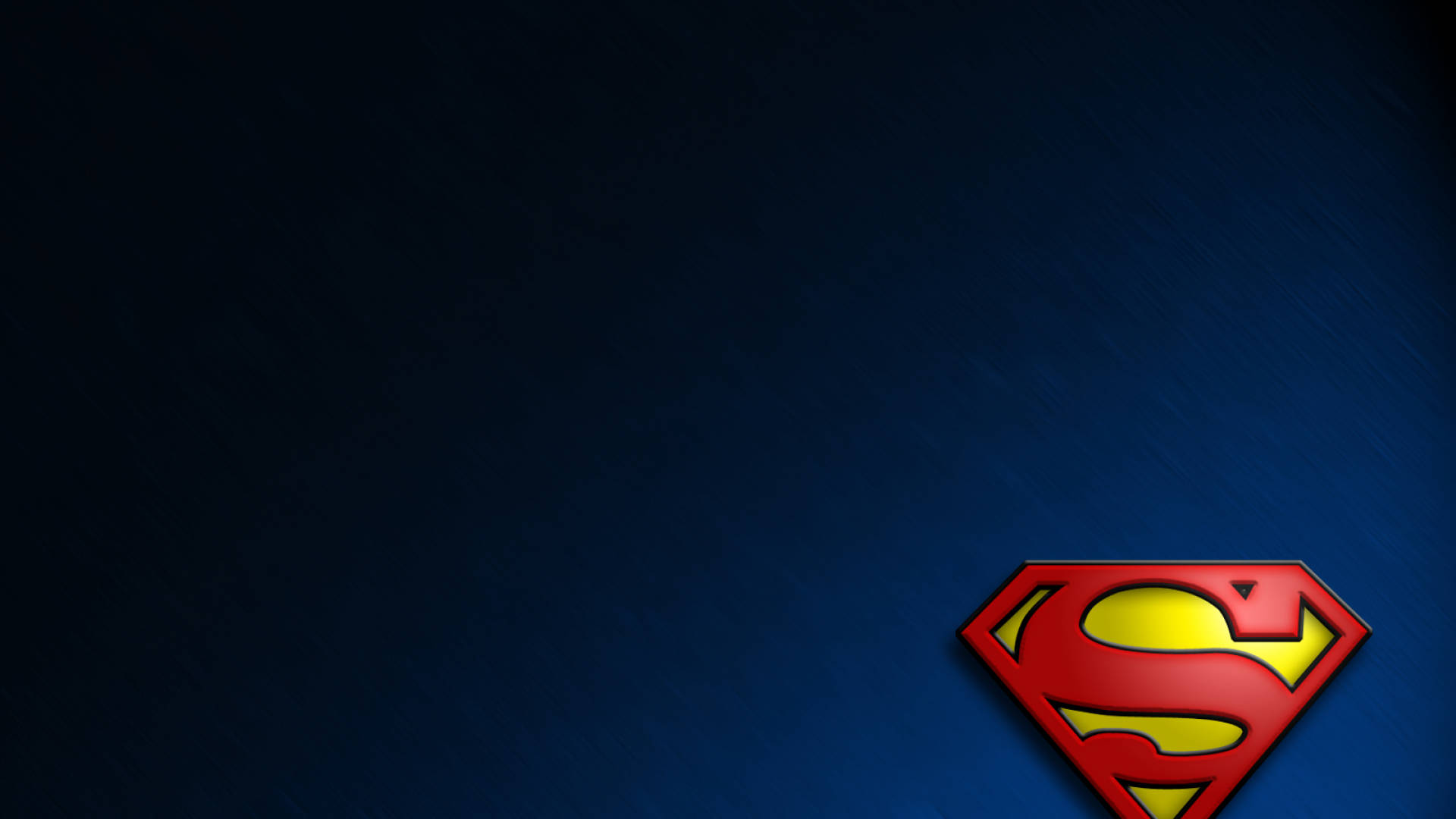 Superman Logo At The Corner Background