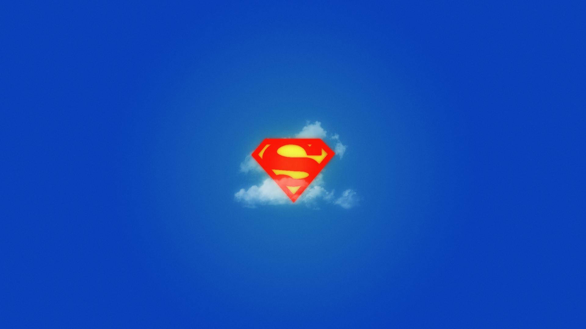 Superman Symbol Iphone Blue Sky Background