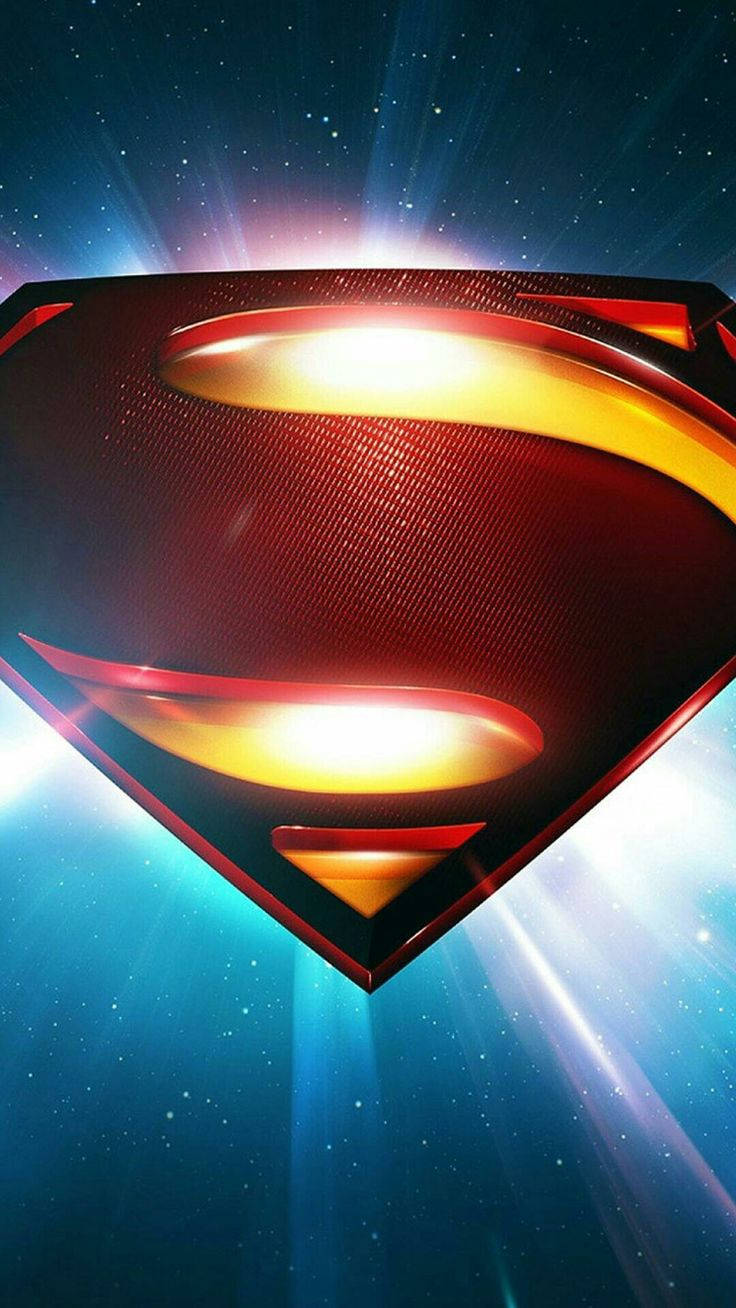 Superman Symbol Iphone Galaxy Background