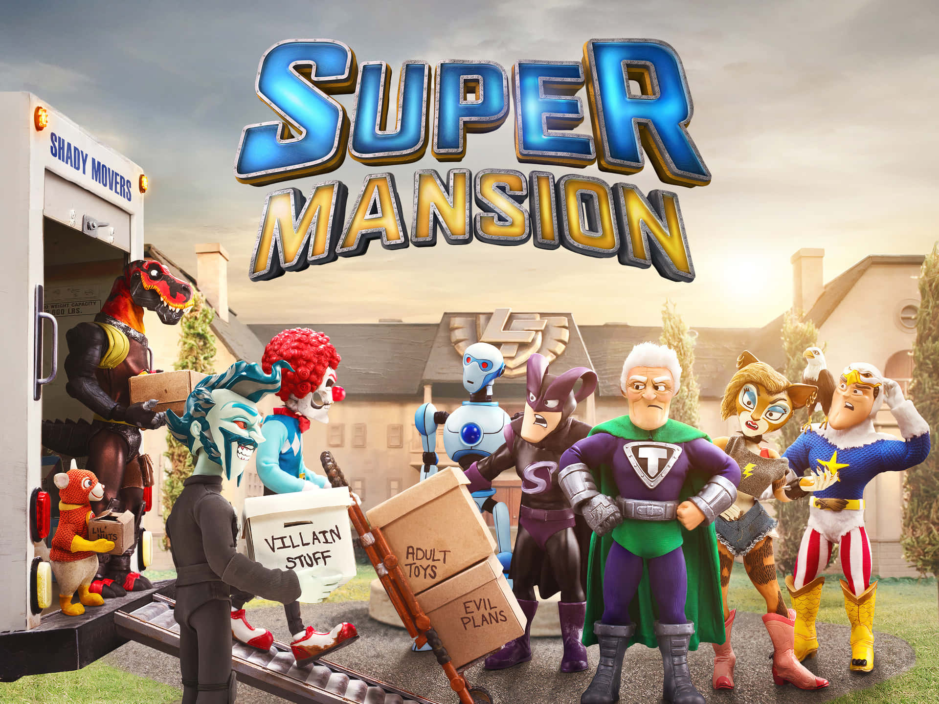 Supermansion Show Poster Background