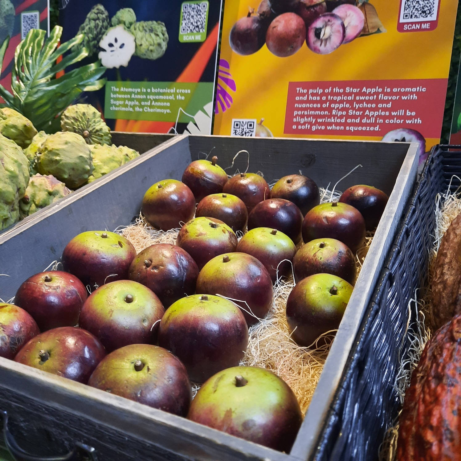 Supermarket Sells Star Apple Background