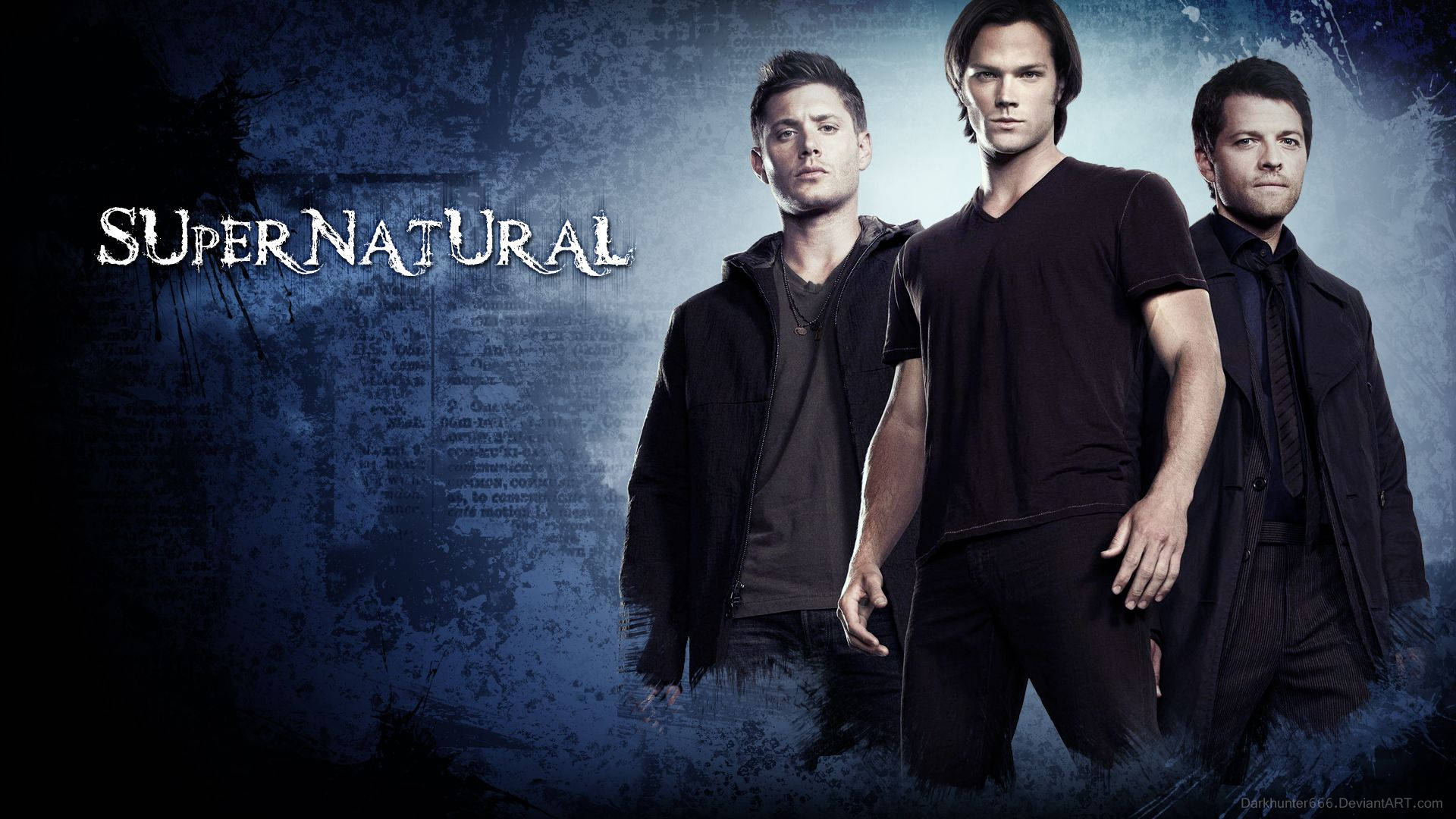 Supernatural Castiel, Dean And Sam Background