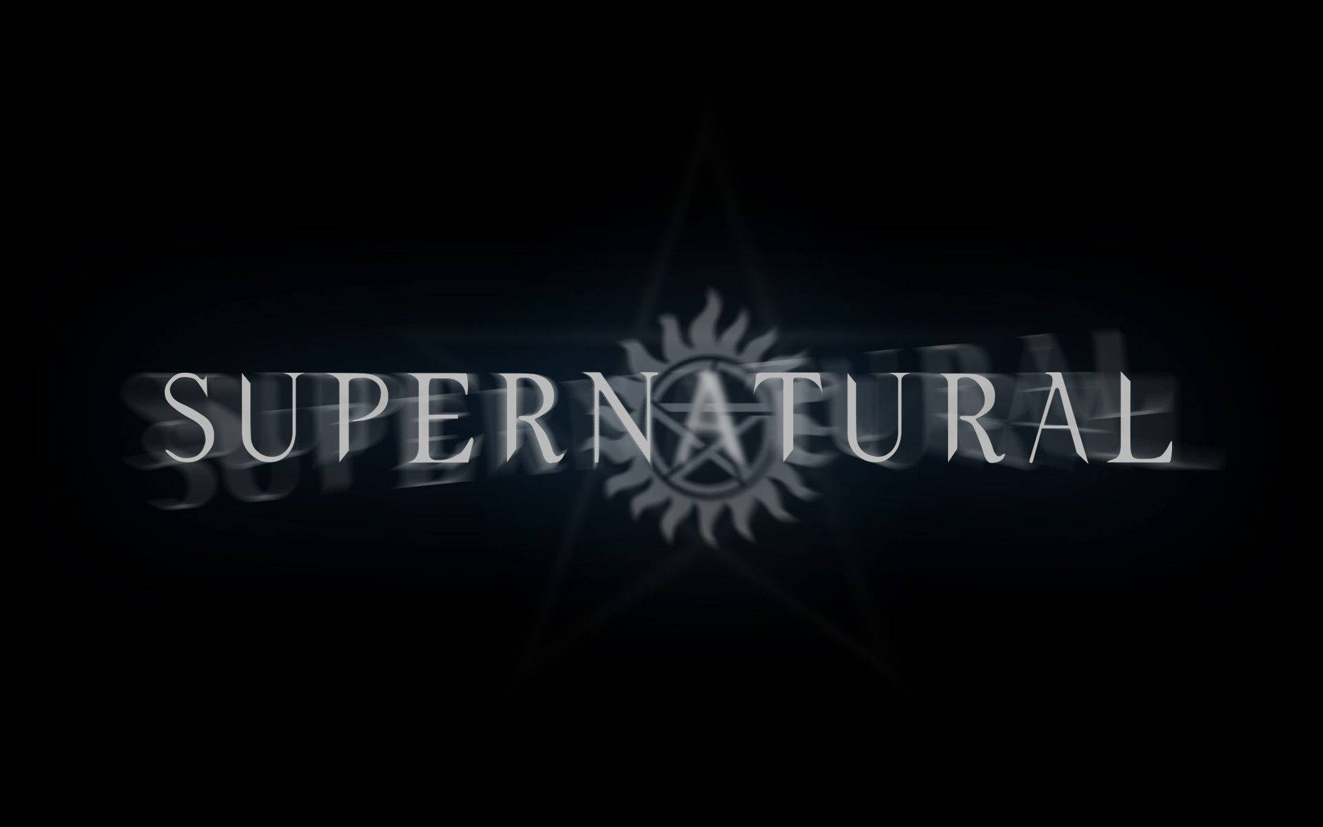 Supernatural Logo With Anti-possession Symbol Background