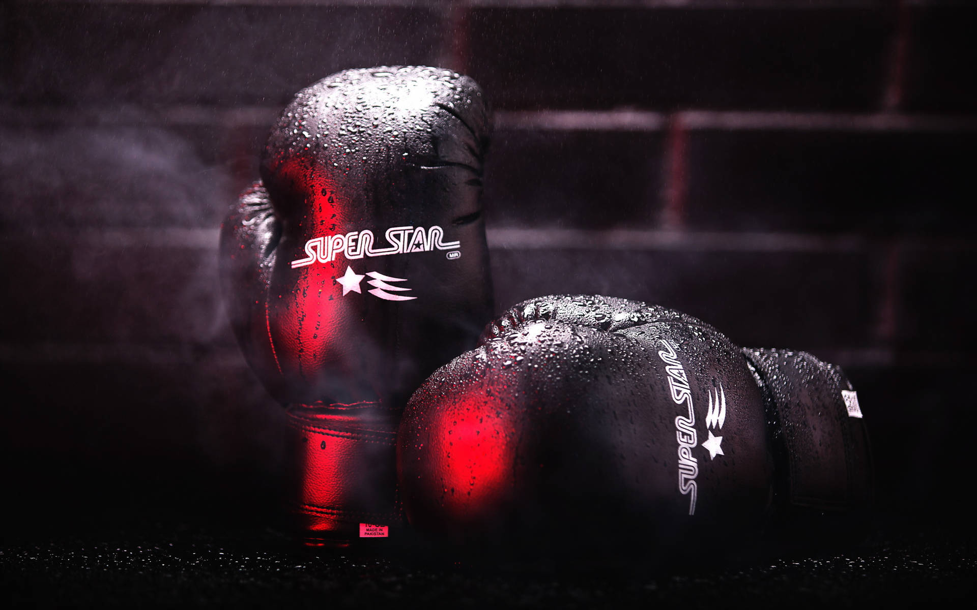 Superstar Cool Boxing Gloves Background