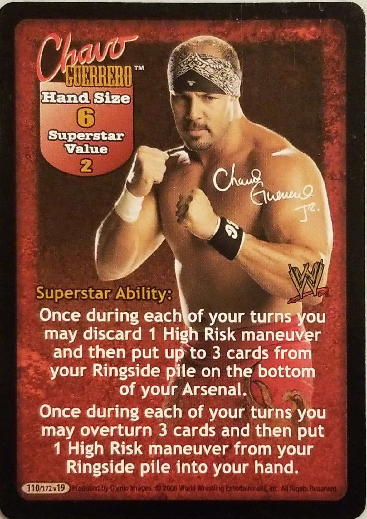 Superstar Trading Card Chavo Guerrero Jr Background