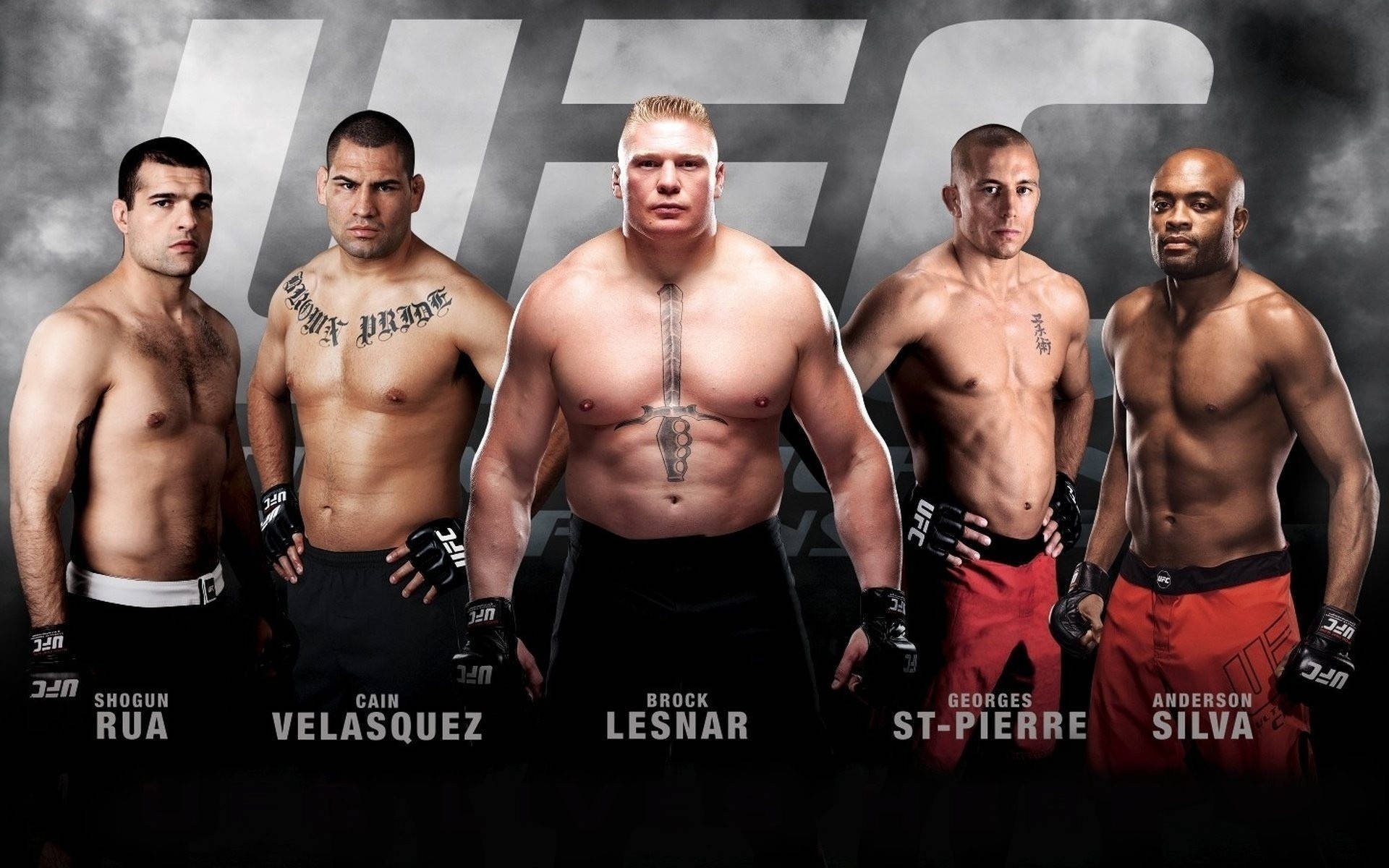 Superstars And Legends Of The Ufc Organization 4k Background