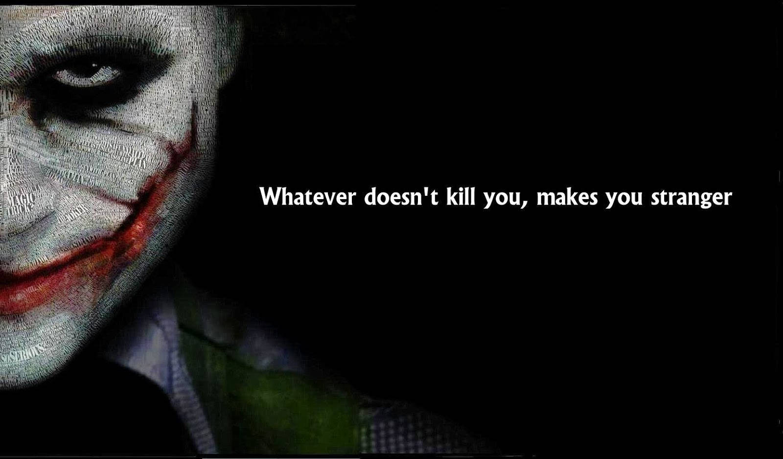 Supervillain Joker With Batman Quotes Background