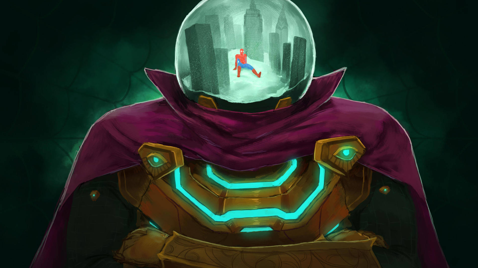 Supervillain Mysterio Artwork Background