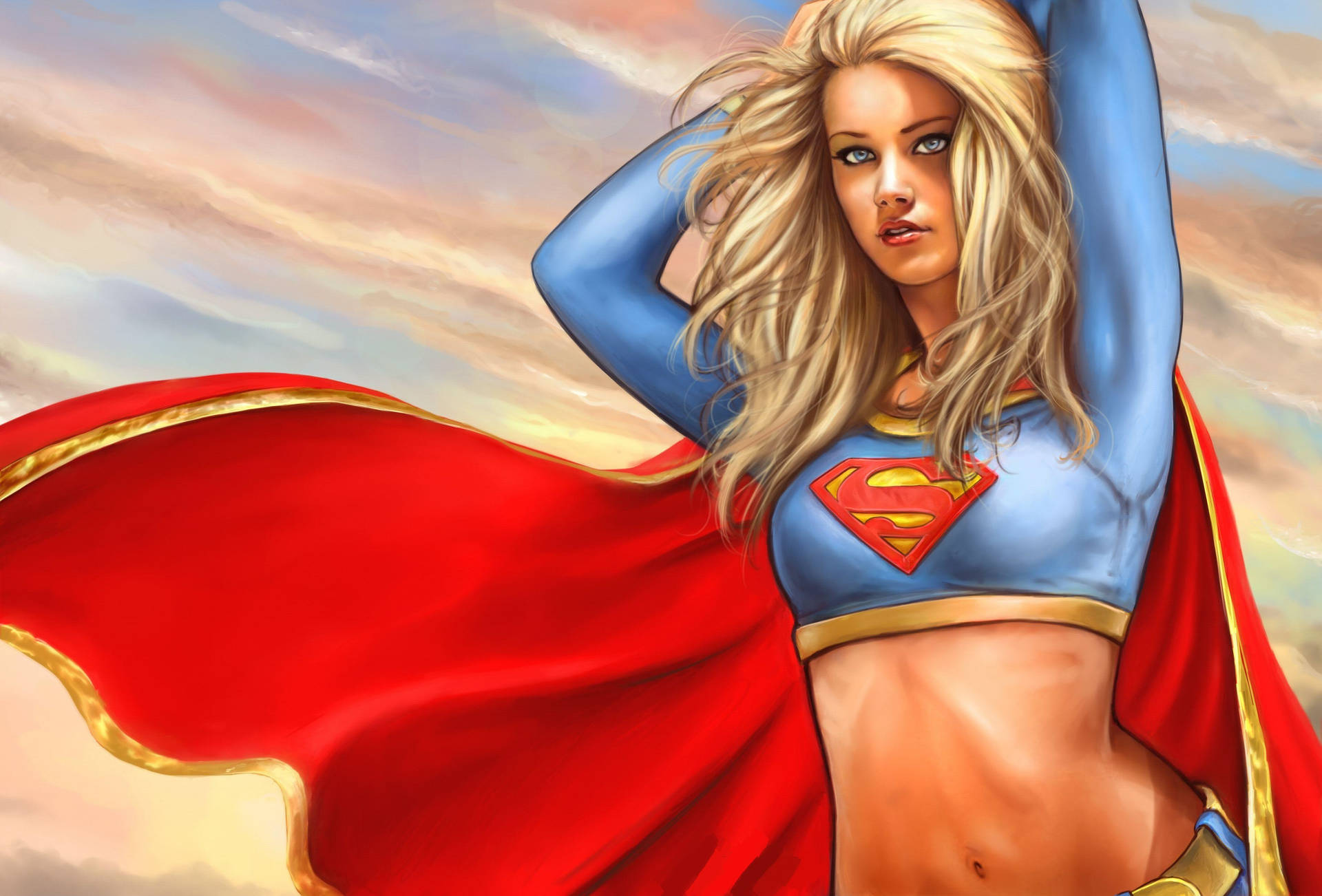 Superwoman Drawing Background