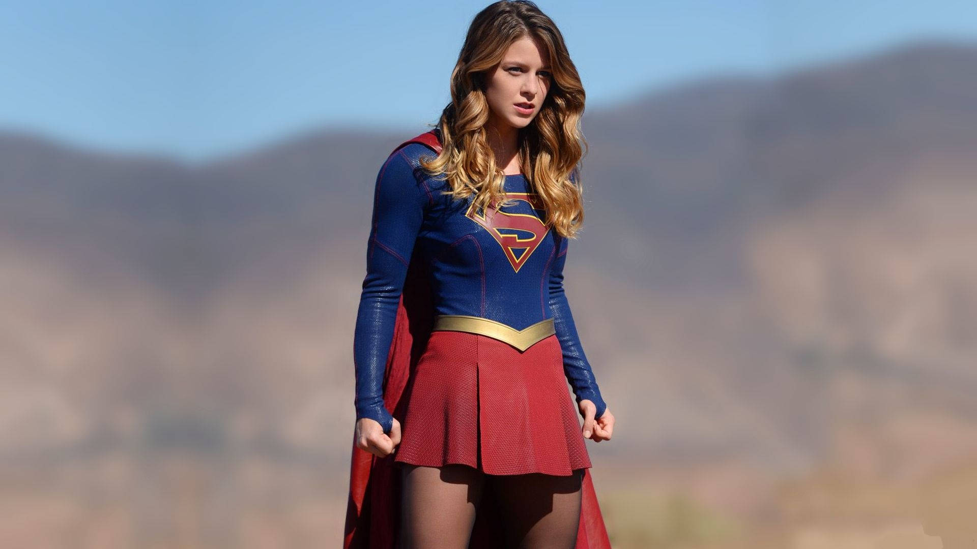 Superwoman In Focus Shot Background